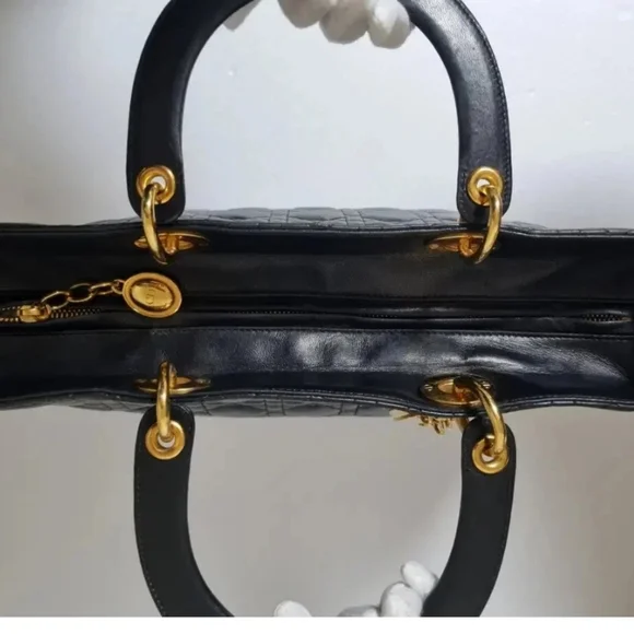 Dior Lady Bag Canage Lambskin Tote Bag - Picture 7 of 16